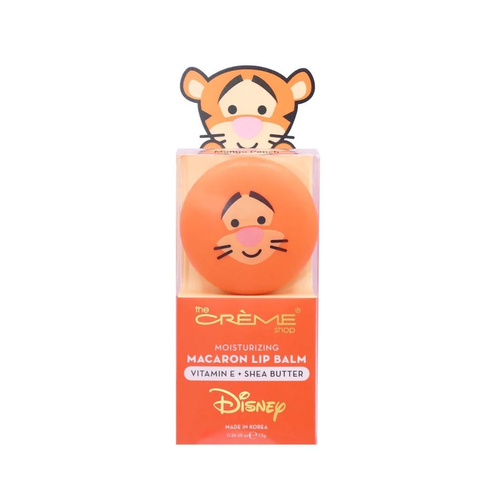 Disney Tigger Macaron Mango Peach  Kids Lip Lush Balm Moisturizer Shea Butter